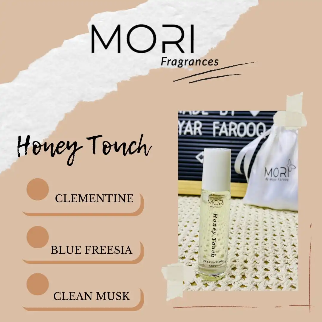 WhatsApp Image 2025-09-23 at 6.37.16 PM Honey Touch – إشراقة الكلمنتينا مع فريزيا زرقاء ولمسة مسك نقي - الصورة 1