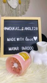 ⁦Pink Daisy Candle⁩ - الصورة ⁦4⁩