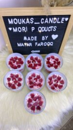 ⁦Red Heart Candle⁩ - الصورة ⁦4⁩