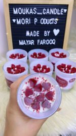 ⁦Red Heart Candle⁩ - الصورة ⁦2⁩