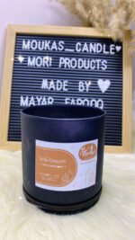 Black Glitter Candle